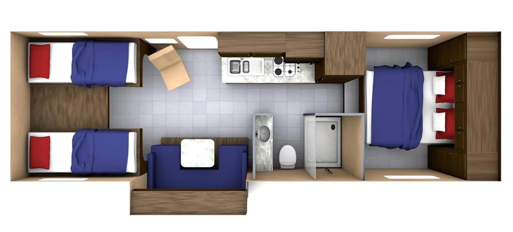 MH-A Maxi Camper (Canadream Canada) - floor plan day