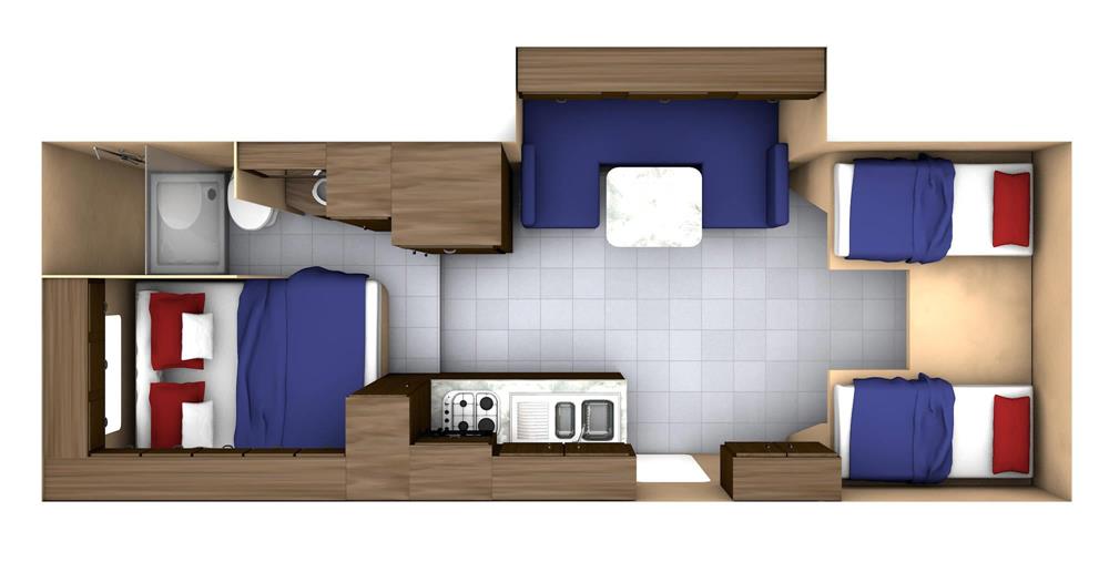 MH-B Midi Camper (Canadream Canada) - floor plan day