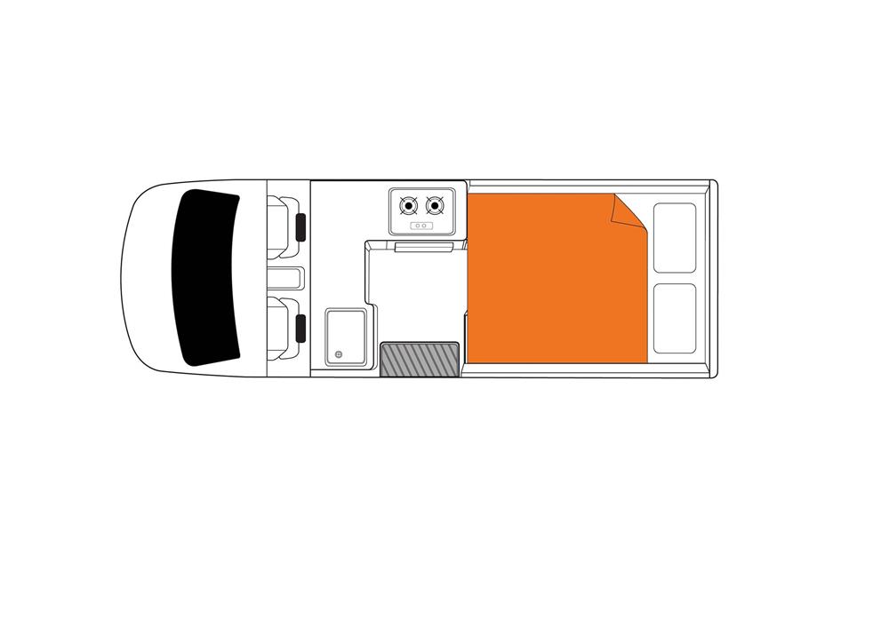 HiTop (Britz Australië) - floor plan night