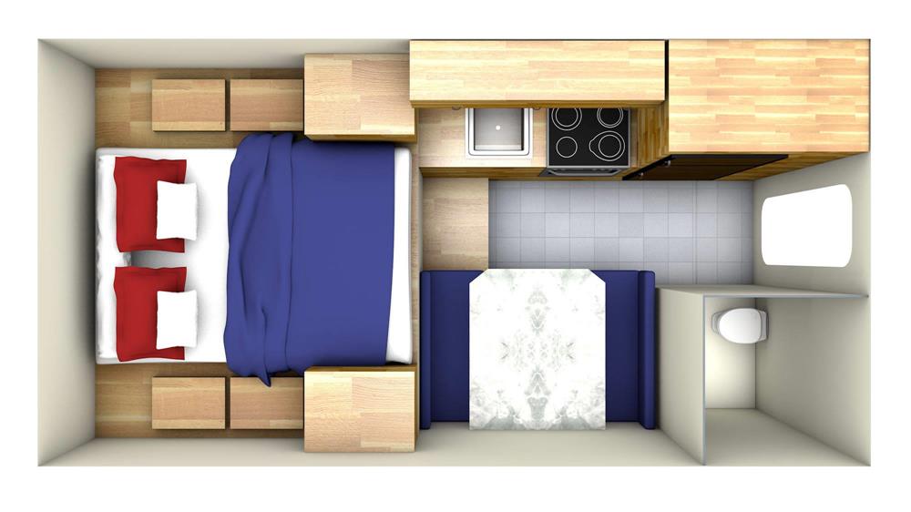 TC-A Maxi Travel Camper (Canadream Canada) - floor plan day