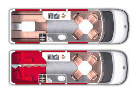 RS22' Deluxe Sprinter (Owasco Canada) - floor plan