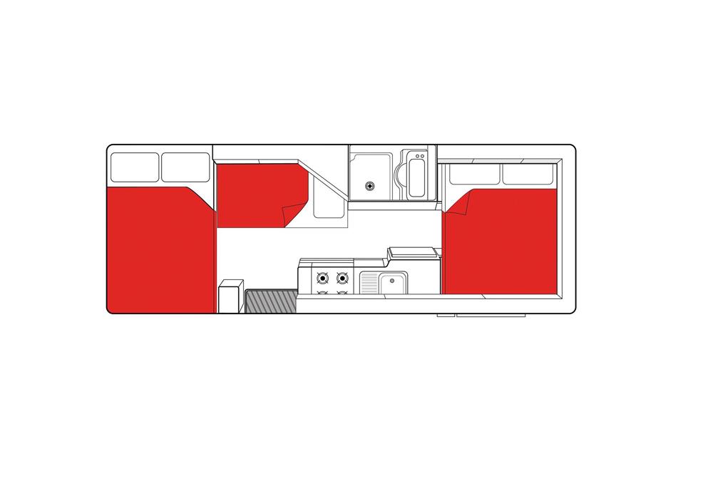 Big Six (Mighty Australië) - floor plan night