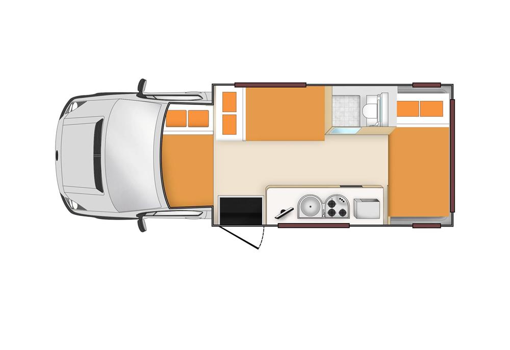 Euro Deluxe (Apollo Nieuw-Zeeland) - floor plan night