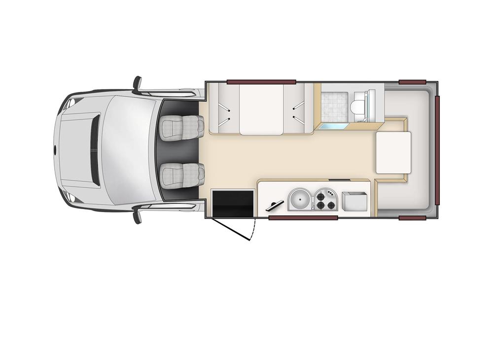 Euro Deluxe (Apollo Nieuw-Zeeland) - floor plan day