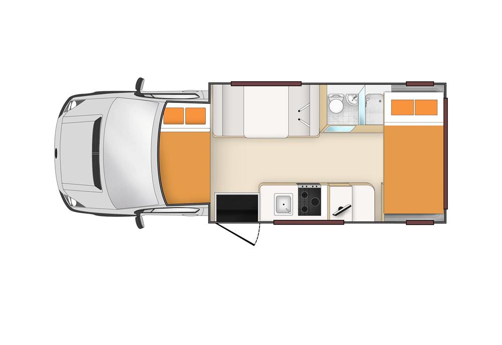 Euro Star (Apollo Nieuw-Zeeland) - floor plan night