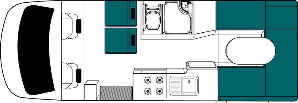 Cascade (Maui Nieuw-Zeeland) - floor plan day