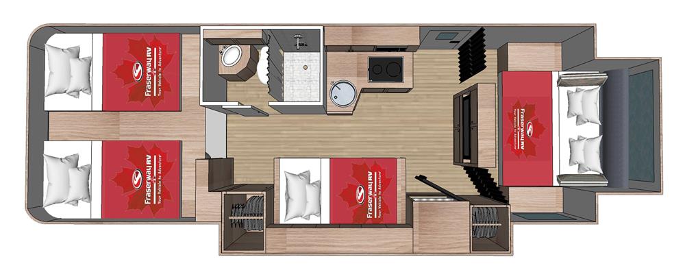 Adventurer 4 (Four Seasons Canada) - floor plan night