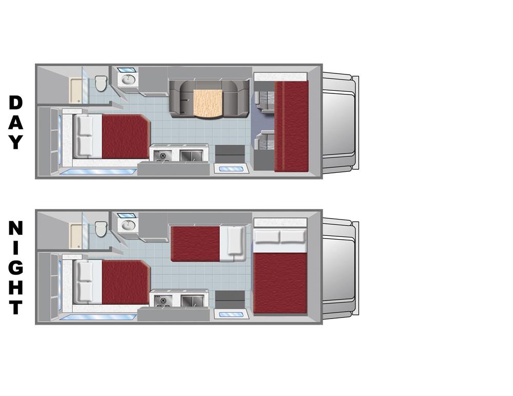 C-22 Camper (El Monte Amerika) - floor plan