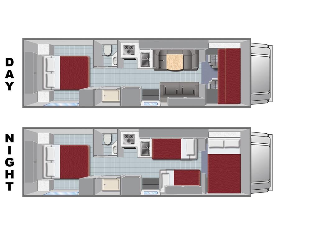 C-28 Camper (El Monte Amerika) - floor plan