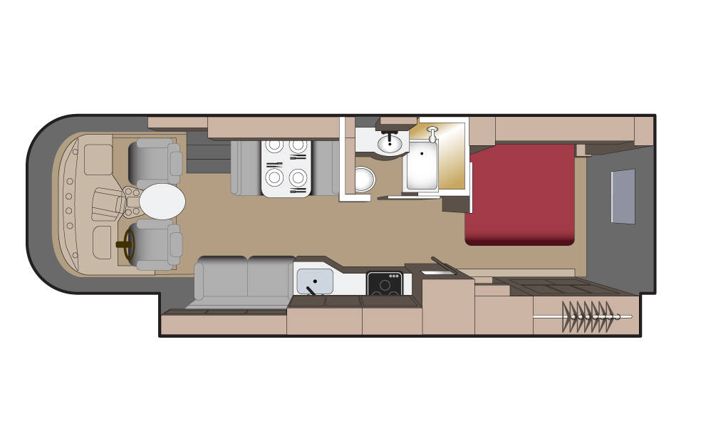 A30 Camper (Fraserway Canada) - floor plan day