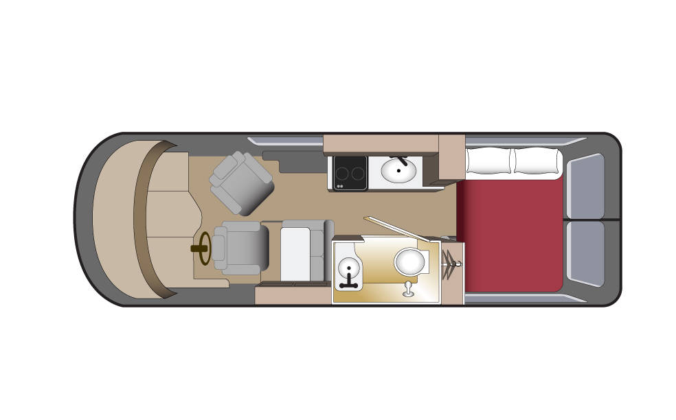 Van Conversion (Fraserway Canada) - floor plan night