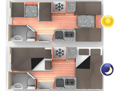 Discoverer 4 (Bobo Campers Zuid-Afrika) - floor plan