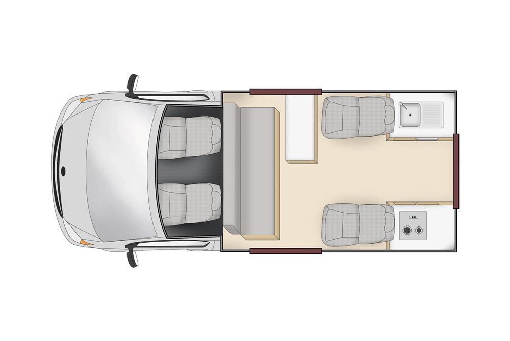 Cheapa Endeavour (Cheapa Campa Nieuw-Zeeland) - floor plan day