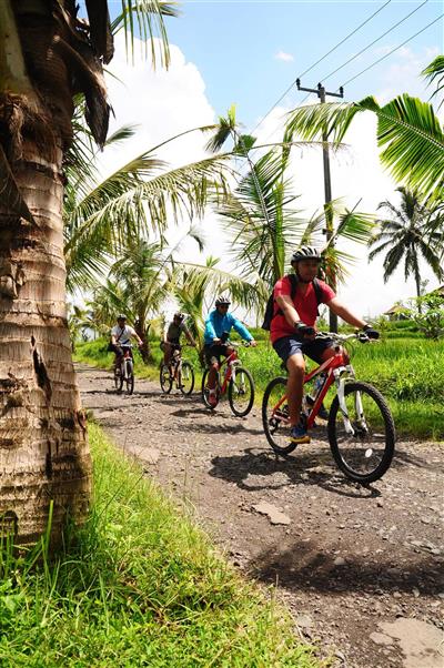 Fietstocht in de omgeving van Mount Batur