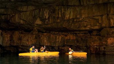 Kanoën in Katherine N.P. (Bron: Tourism Australia)