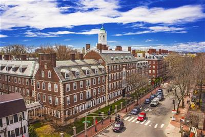 Kennedy Street & Eliot House Bell Tower, Harvard University