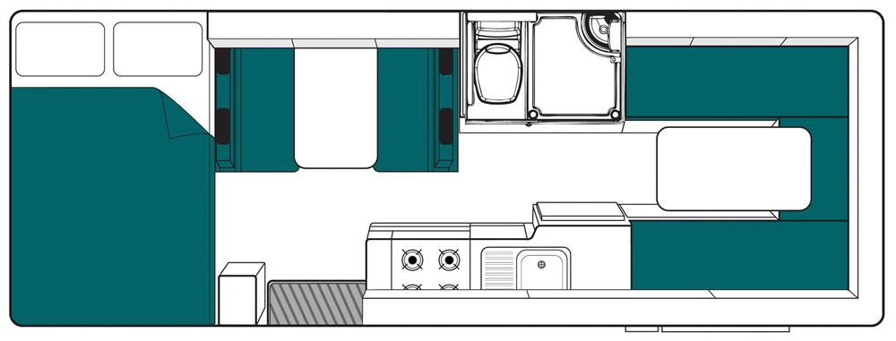 Beach (Maui Australië) - floor plan day