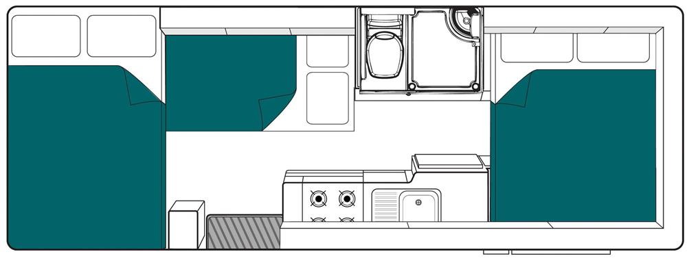 River (Maui Australië) - floor plan night