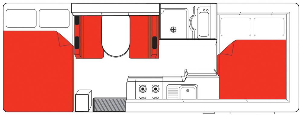 Double Up (Mighty Australië) - floor plan day