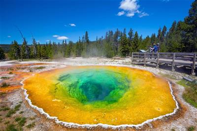 Morning Glory Pool in Yellowstone