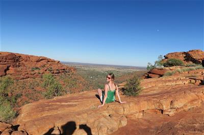 Reisspecialist Helen in de Kings Canyon