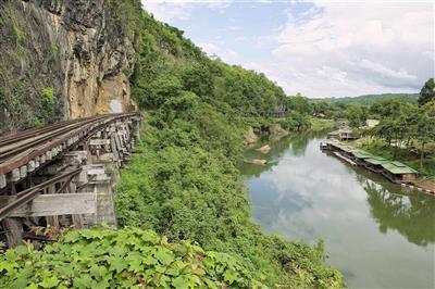 Treinspoor, River Kwai, Thailand