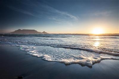 Uitzicht op de Tafelberg, Zuid-Afrika