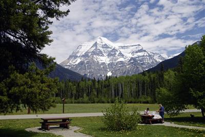 Uitzicht op Mount Robson